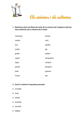 Sinònims i antònims