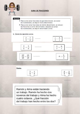 Suma de fracciones