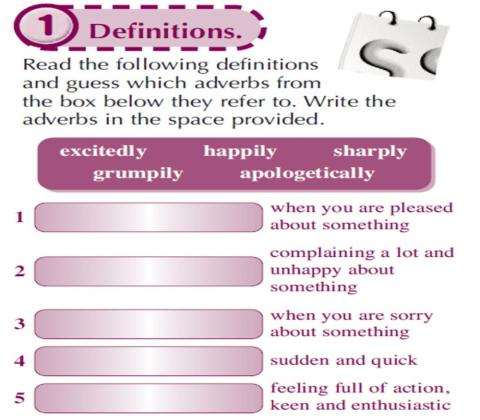 Adverbs grade9 unit3 sb