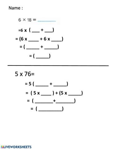 Distributive property