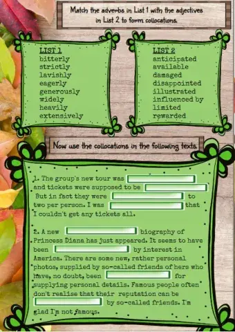 Adverb-adjective collocations