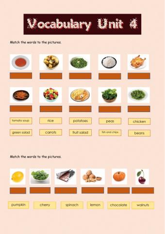 Vocabulary (food)
