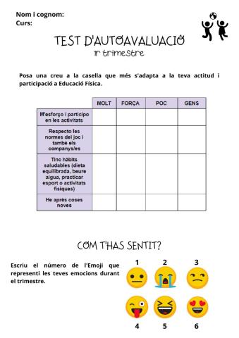 Activitat Autoavaluació E.F