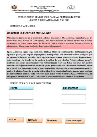 Origen de la escritura en el mundo