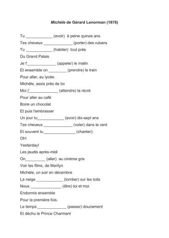 Michèle, Gérard Lenorman (1976)