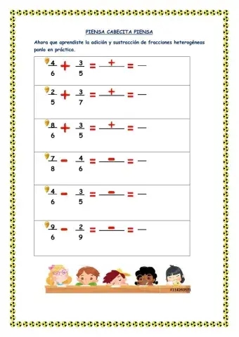 Operaciones con fracciones
