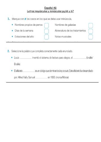 Español 4G-Mayúsculas