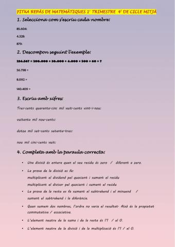 Repàs 4t 1r trimestre