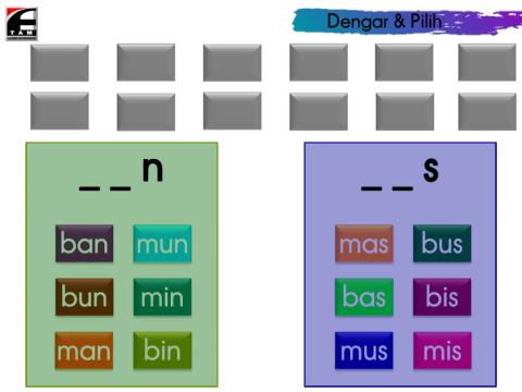 Set 1 Suku Kata KVK (ns)