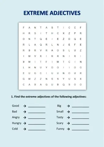 6th - Extreme adjectives