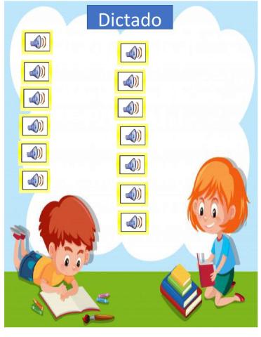 Dictado de palabras