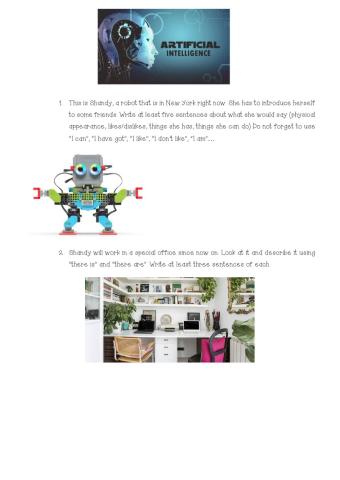 There is-are, will, comparatives, descriptions