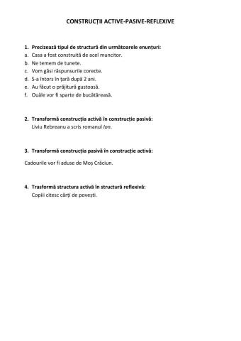 Construcții active-pasive-reflexive