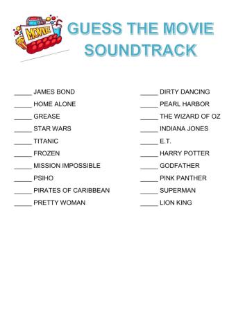 Guess the movie soundtrack