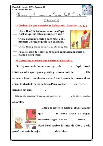 Olivia y la carta a Papá Noel