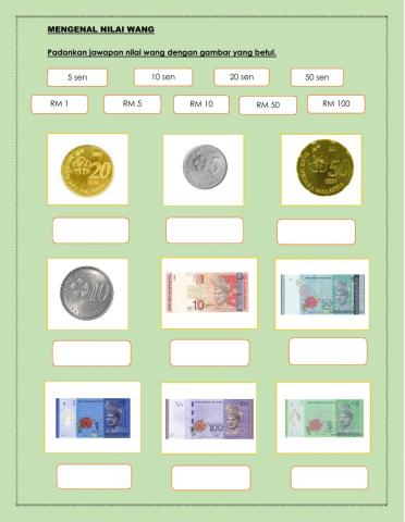 Mengenal pasti nilai wang