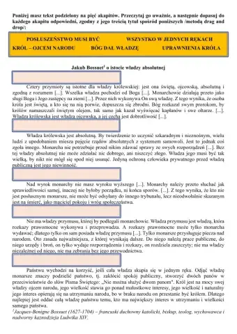 Absolutyzm francuski - tekst
