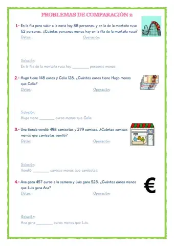 Problemas de comparación