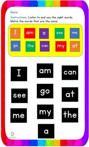 Sight Word Review