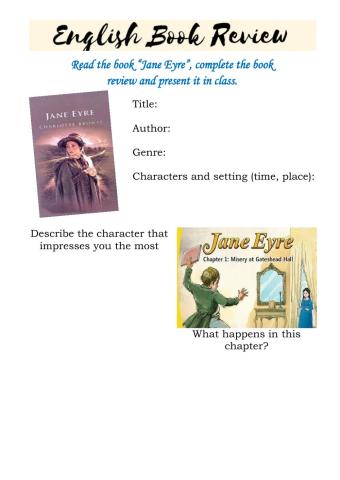 Book review. Jane Eyre by Charlotte Bronti