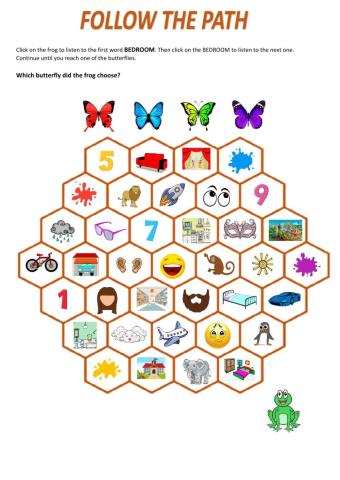 Follow the path - Revision 2nd grade