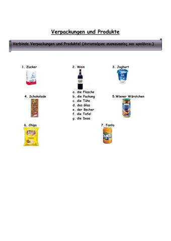 Verpackungen und Produkte