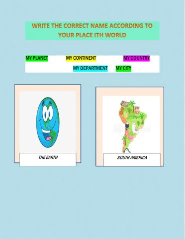 My place in the world