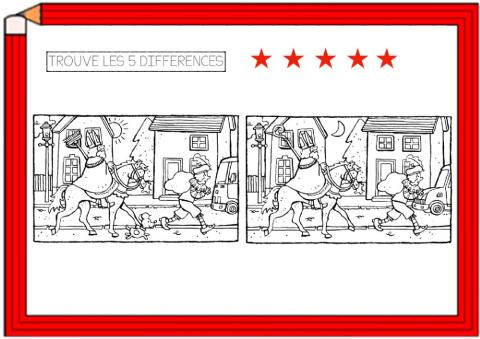 5 différences Saint Nicolas