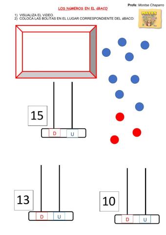 Números en el ábaco