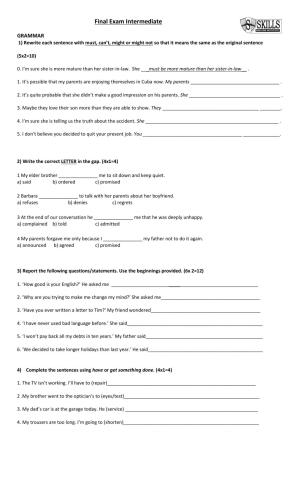 Intermediate final grammar1