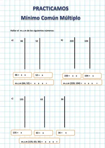 Mínimo común múltiplo