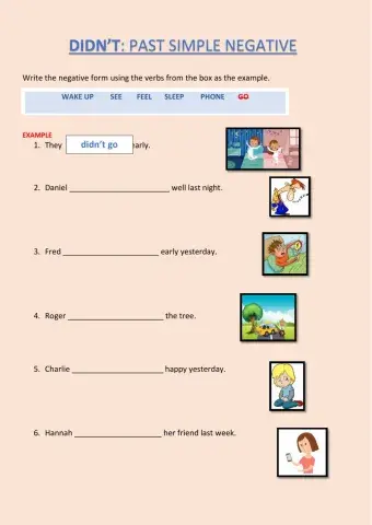 Past simple negative