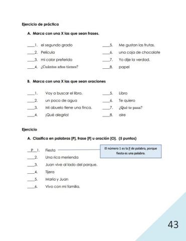 Palabra Frase Oración