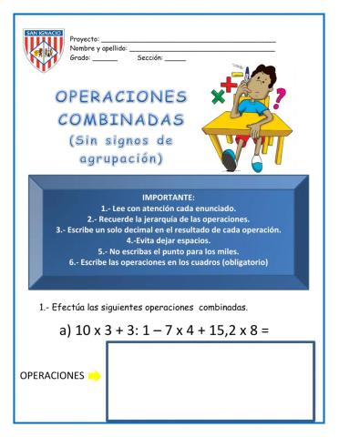 Operaciones Combinadas