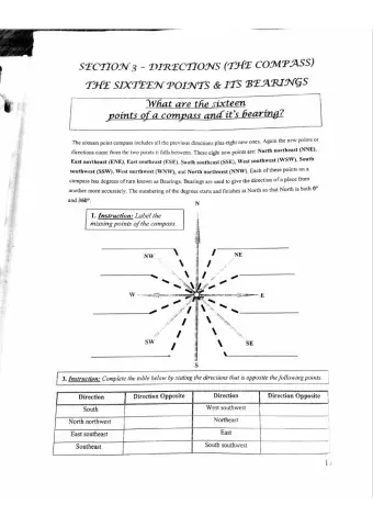 Sixteen (16) Point Compass