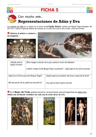 1º ESO. Tema 2. Los orígenes. Ficha 5