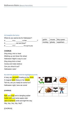 Halloween Rules song