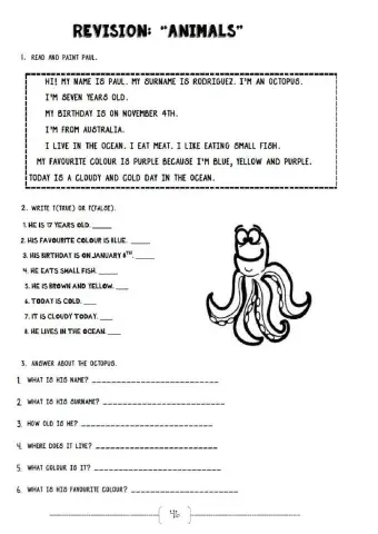 Reading - Wild Animals