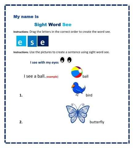 Sight Word See