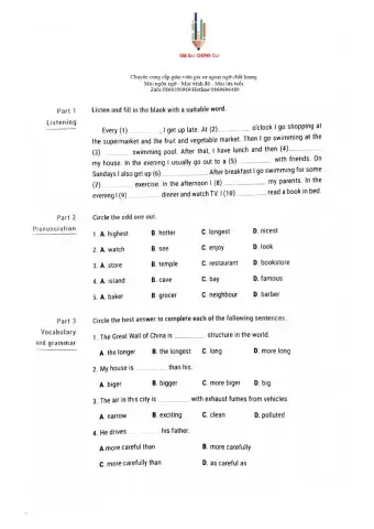 E 6 - 45’ Test (Test 12)