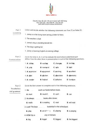 E 6 - 1 Term Test 1 (Test 13)