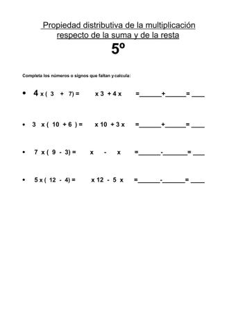 Propiedad Distributiva
