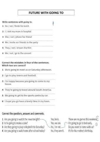 Future with going to