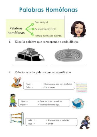 Palabras Homófonas