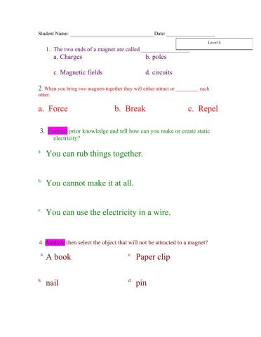 Electricity and Magnetism