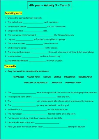 4º año - Actividad 3 - 3º Trimestre