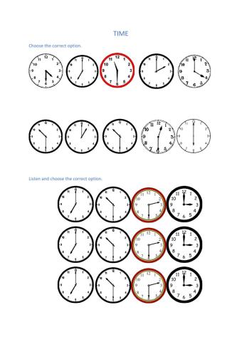 Telling time