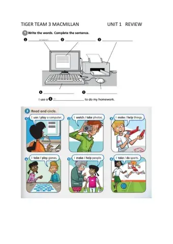 Tiger 3 Review Unit 1
