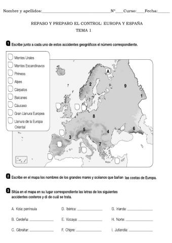 Relieve europa y españa