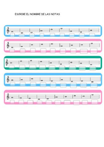 Notas musicales